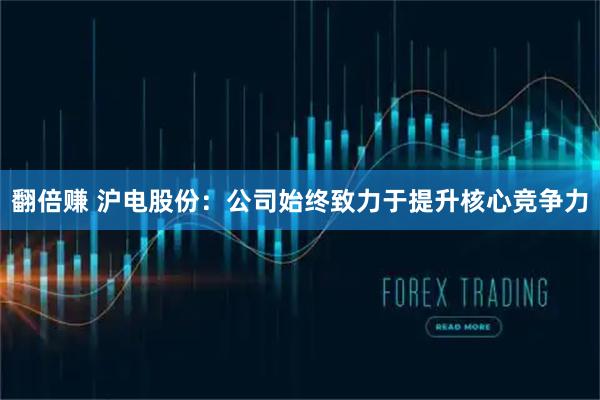 翻倍赚 沪电股份：公司始终致力于提升核心竞争力
