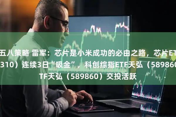 五八策略 雷军：芯片是小米成功的必由之路，芯片ETF天弘（159310）连续3日“吸金”，科创综指ETF天弘（589860）交投活跃